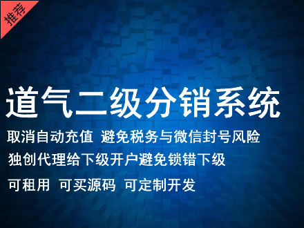 资阳市道气二级分销系统 分销系统租用 微商分销系统 直销系统